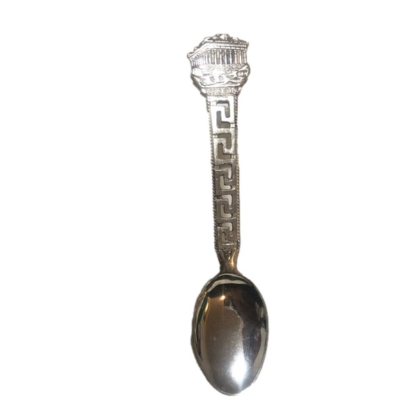 VTG 835 Silver Athens Greece Souvenir Spoon 4.3” - Picture 1 of 5